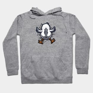 Funny Bird Crashes Into a Wall Hoodie